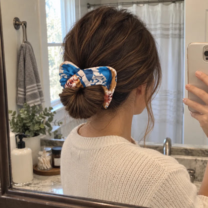 🤠🤎 Western Bow Hair Accessory – Effortless Low-Bun Style for Country Concerts, Rodeos & Everyday Looks