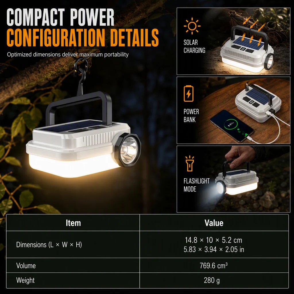 🏕️ LIMITED‑TIME! ☀️ Solar Rechargeable LED Camping Lantern – Weatherproof, Portable, Multi‑Use ✨