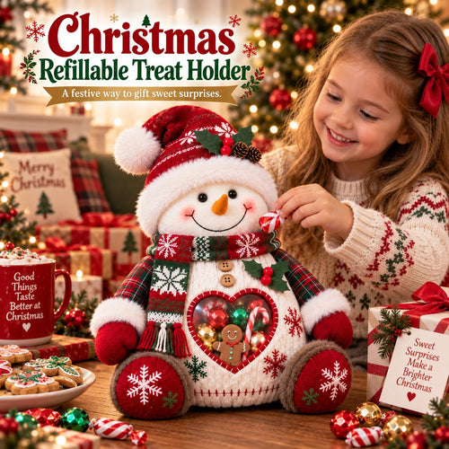 🎅 Refillable Christmas Figurine Treat Holder
