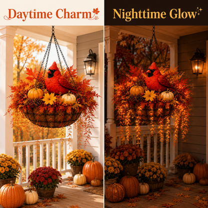 ❤️🍂Fall Animal Hanging Basket Collection：Cardinal / Deer / Fox / Squirrel