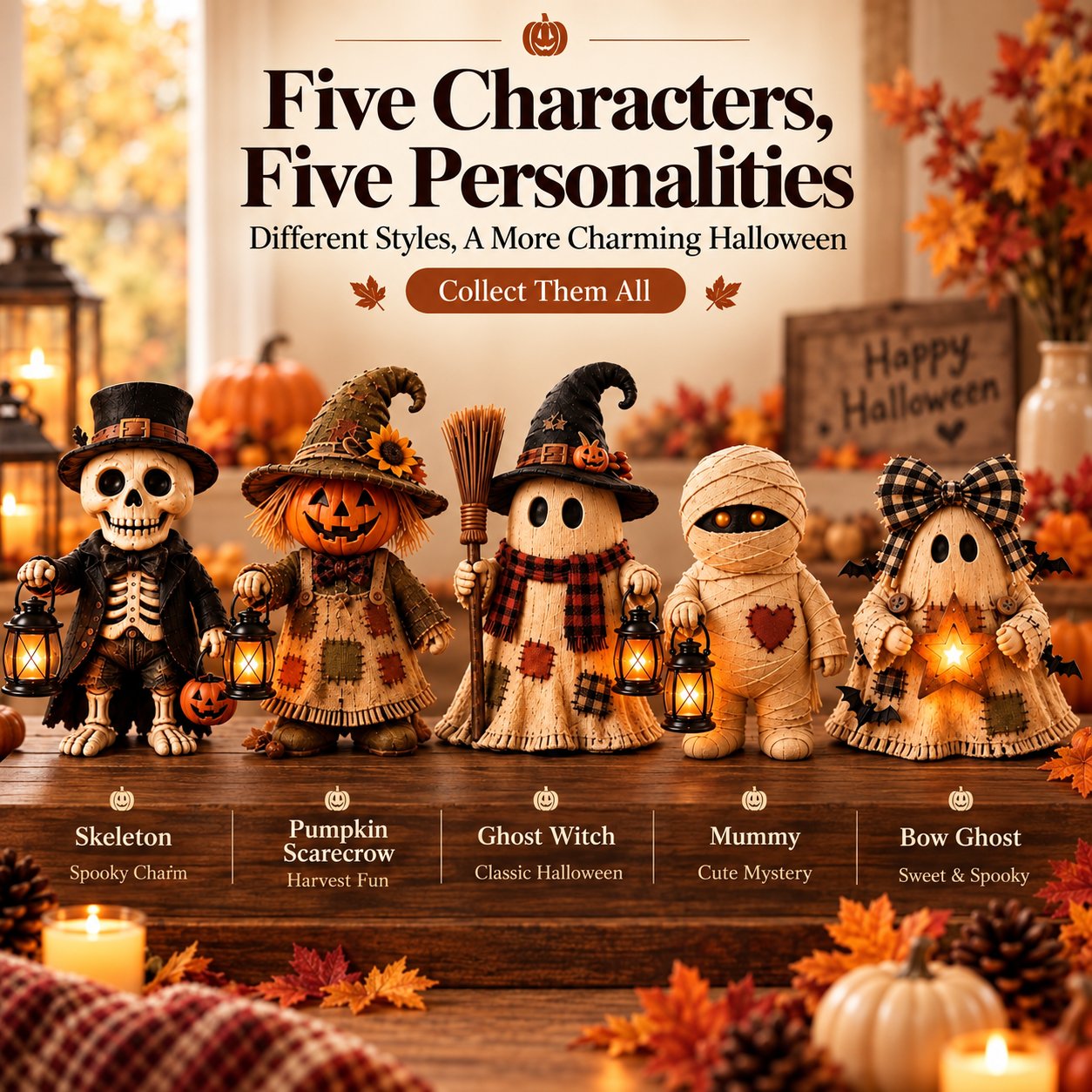 🎁LAST DAY 49% OFF🔥🎃Vintage Halloween Lighted Figurine Collection