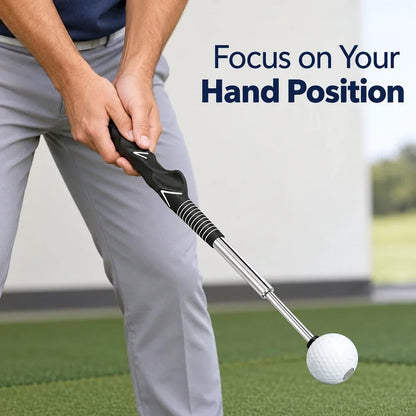 💥🏆Golf Grip Practice Tool with Contoured Handle and Ball End