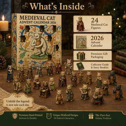 🐱🏰 Medieval Cat Advent Calendar 2026 – 24 Days of Hilarious Medieval Cat Collectibles 🎄✨