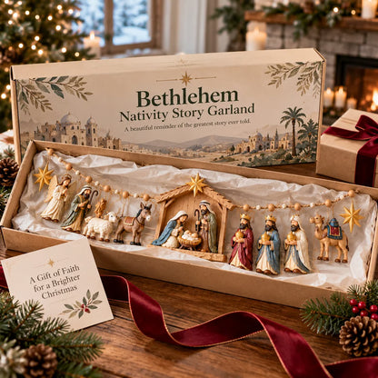 ✝️⭐ Hope Was Born in Bethlehem™ | Christmas Nativity Garland