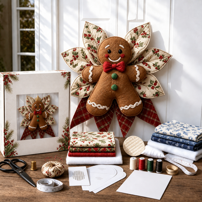 🎄 DIY Christmas Quilt Bow Decoration Kit