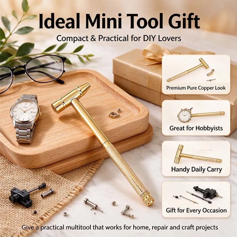 🛠️6 in 1 Mini Multifunction Hammer & Screwdriver Hand Tools Ideal