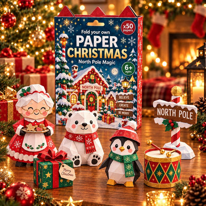 🎃 ✨Halloween 3D Paper Craft Kit – 50 Pre-Printed Sheets + Step-by-Step Guide