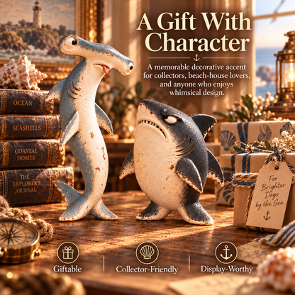 🦈 The Odd Shark Duo — One Has Ideas, the Other Has Regrets🎁