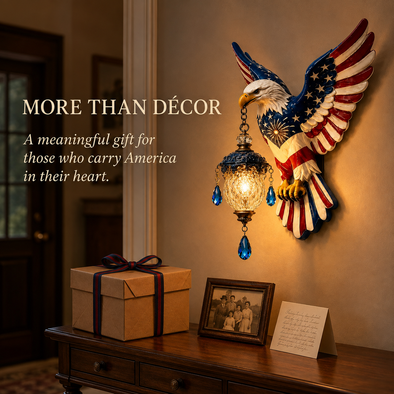 🦅American Freedom Eagle Pendant Wall Light – Unique Gift for Patriots🎁