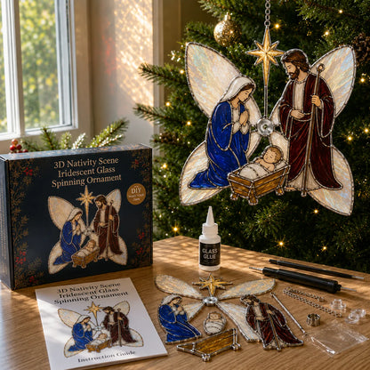 ⏳ Last Day 49% OFF – ✝️ Beginner-Friendly 3D Christian Iridescent Suncatcher DIY Kit | 6 Faith-Inspired Designs with Glass-Style Panels, Metal Frames, Hanging Chain, Tools & Step-by-Step Guide Included 💕