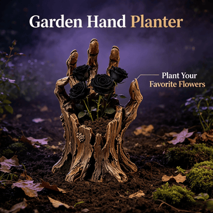 🎃🖐️ Creepy Graveyard Hand Stake – Rustic Halloween Garden & Planter Decor