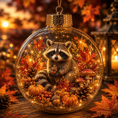 🍁Autumn Woodland Glow Ornament✨ – 8 Adorable Animal Styles