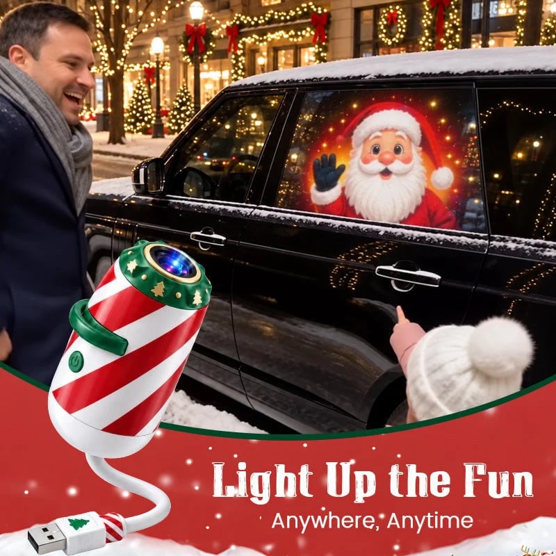 🎅🌠🎄 Merry Ride Christmas Car Projector Light – 5D Festive Projection Effect！！！
