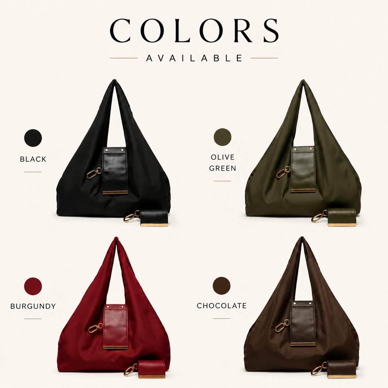 🎁Varelli Charm Transformable Bag – Stylish Vegan Leather Tote & Keychain Charm