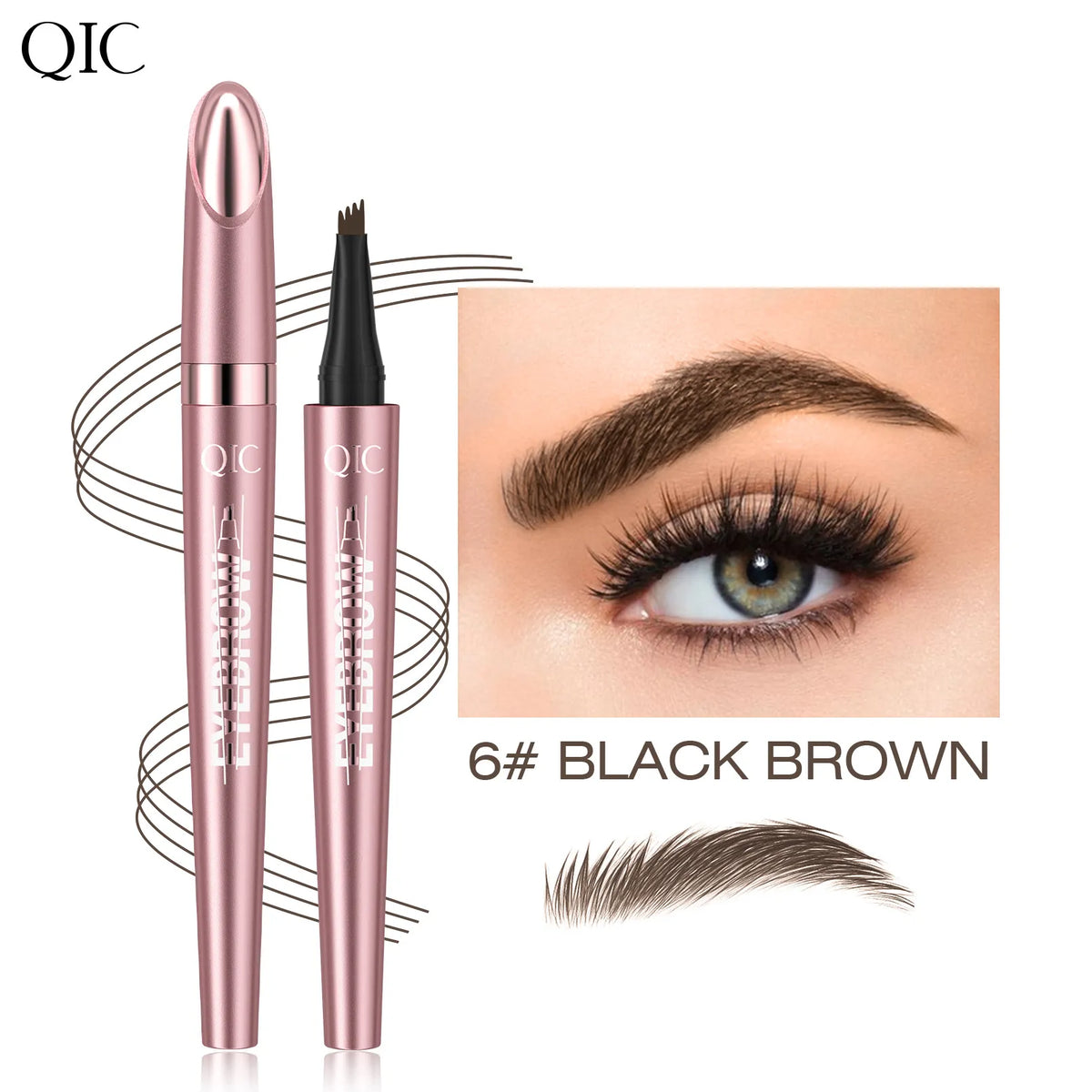 🎁Buy 1 Get 1 Free✨Waterproof Micro-Fork Eyebrow Pencil, Long-Lasting Brow Pen for Natural Hair-Like Strokes