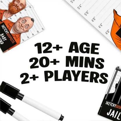 🔥 LAST DAY 49% OFF – 🚨 Sketchy SuspectsTM Police Sketch Party Game | Hilarious Drawing & Guessing Game for Ages 12+, 2+ Players, Family Nights & Parties ✏️😂