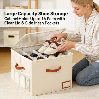 👟Large capacity shoe cabinet storage box