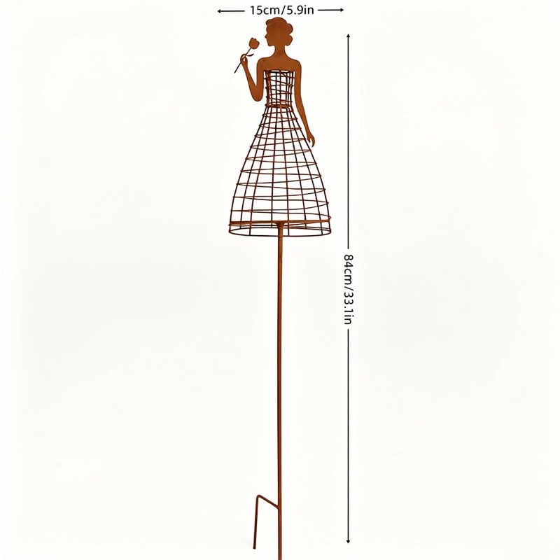 🌹💃Rust-Style Female Dress Plant Climbing Trellis - Outdoor Garden Decor(📦Buy 2 Free Shipping)