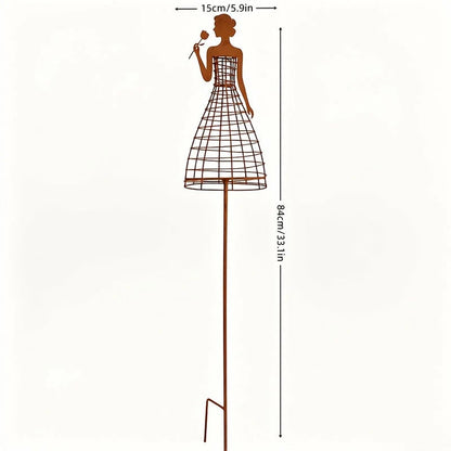 🌹💃Rust-Style Female Dress Plant Climbing Trellis - Outdoor Garden Decor(📦Buy 2 Free Shipping)