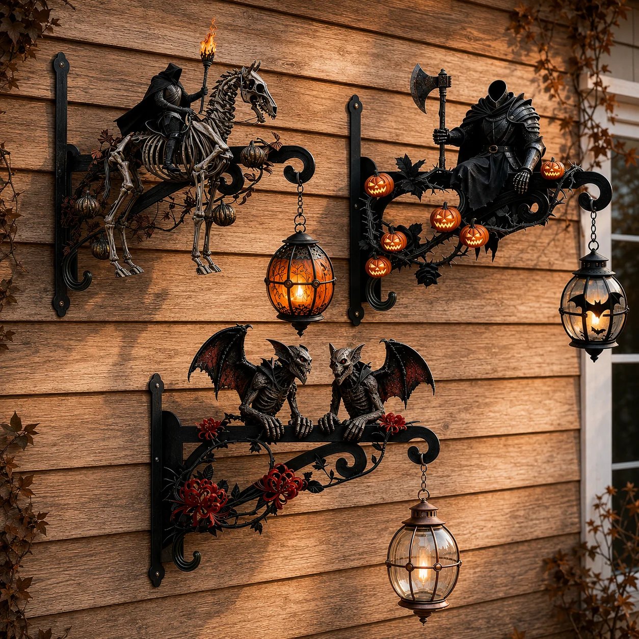 🎃Halloween Decorative Wall Hook - Spooky Outdoor Metal Hanger For Porch & Garden Decor