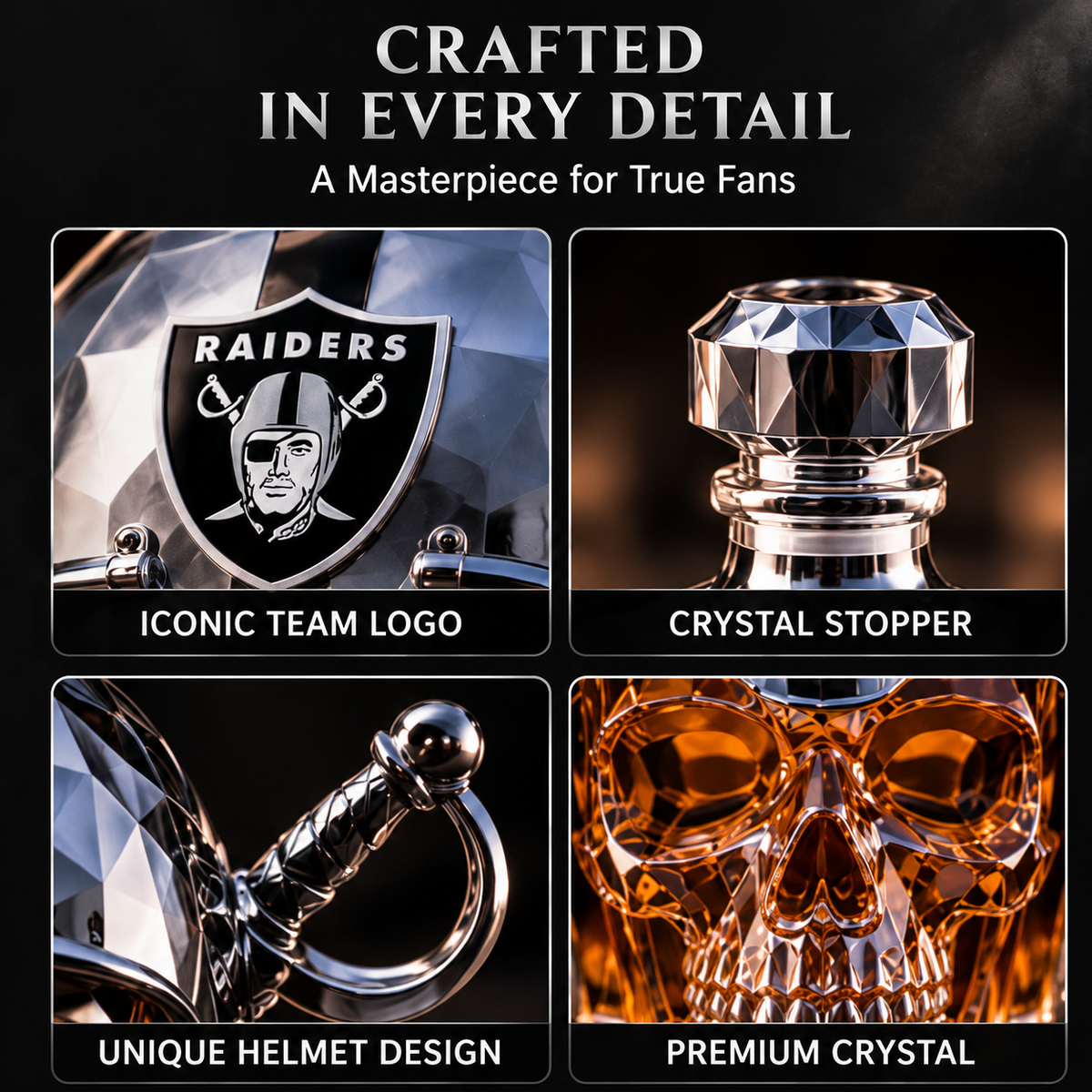 Dimension image showing 750 mL capacity nine point four inch height and six point seven inch base width