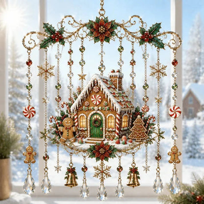 🎄🎐Handmade Christmas Stained Acrylic Window Hanging