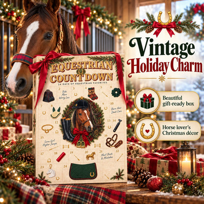 🐴24 Days Equestrian Countdown Advent Calendar | Horse Riding Gear Christmas Gift for Horse Lovers