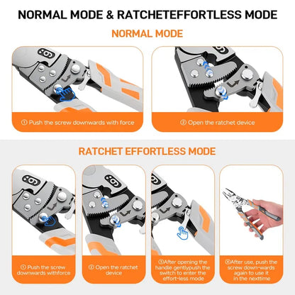 🔧 Self-Locking Ratchet Pliers – Secure Grip, Less Effort🔥