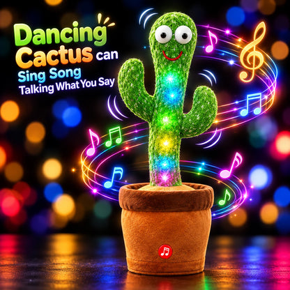 ✨ VIRAL FAVORITE – 50% OFF Today | Rechargeable Dancing Talking Cactus Toy | Singing, Mimicking & LED Light-Up Fun for All Ages