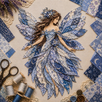 🧚‍♀️🌸 Premium Fairy Patchwork DIY Kit | Handmade Fantasy Wall Decor ✨