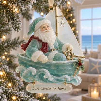 🎄Coastal Santa Christmas Ornament