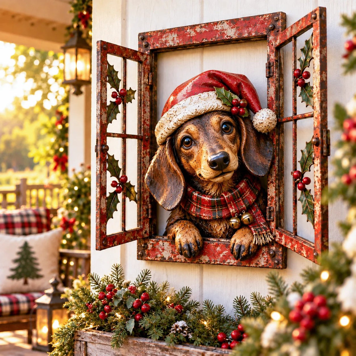 🎄🪟 Vintage Christmas Funny Window😆