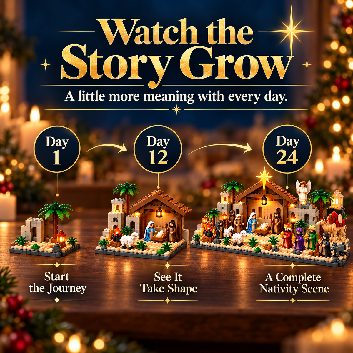 24-Day Christmas Nativity Advent Calendar