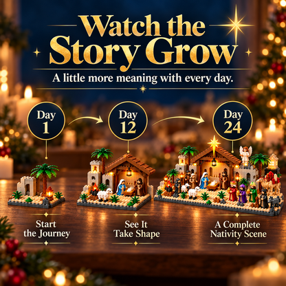 24-Day Christmas Nativity Advent Calendar