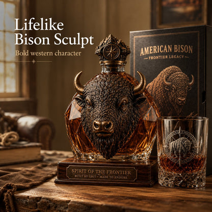 🥃 American Bison Frontier Legacy Whiskey Bottle