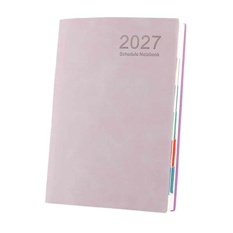 📔50% OFF NOW! 2027 Minimalist Daily Planner Notebook‑ 365‑Day Layout Journal, Lay‑Flat Binding Ink‑Proof Paper PU Cover Agenda for Time Management