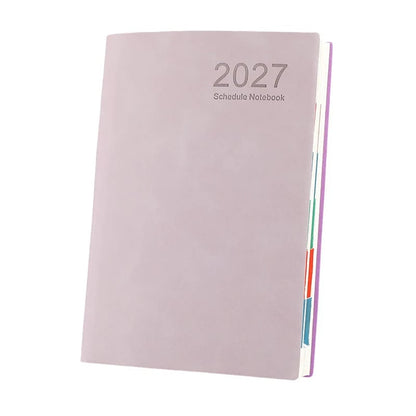 📔50% OFF NOW! 2027 Minimalist Daily Planner Notebook‑ 365‑Day Layout Journal, Lay‑Flat Binding Ink‑Proof Paper PU Cover Agenda for Time Management