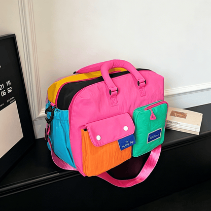 🌈 'Dopamine' Women's Portable Nylon Messenger Crossbody Bag
