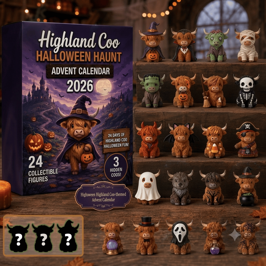 🐮 Highland Coo Halloween Haunt 2026 Advent Calendar