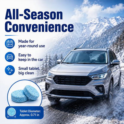 🚗💧 Windshield Washer Tablets — Drop, Dissolve & Drive Clear!
