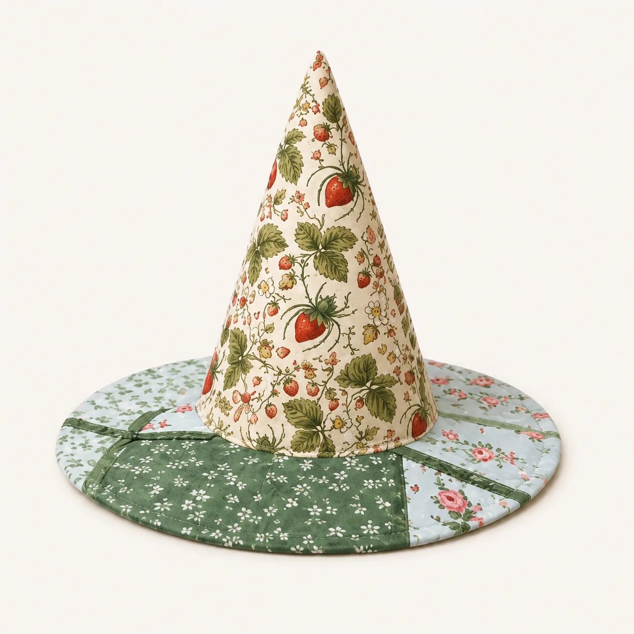 🔥Last Day 49% OFF - 🧙‍♀️ ✨ Quilted Patchwork Witch Hat – Choose Your Magical Pattern