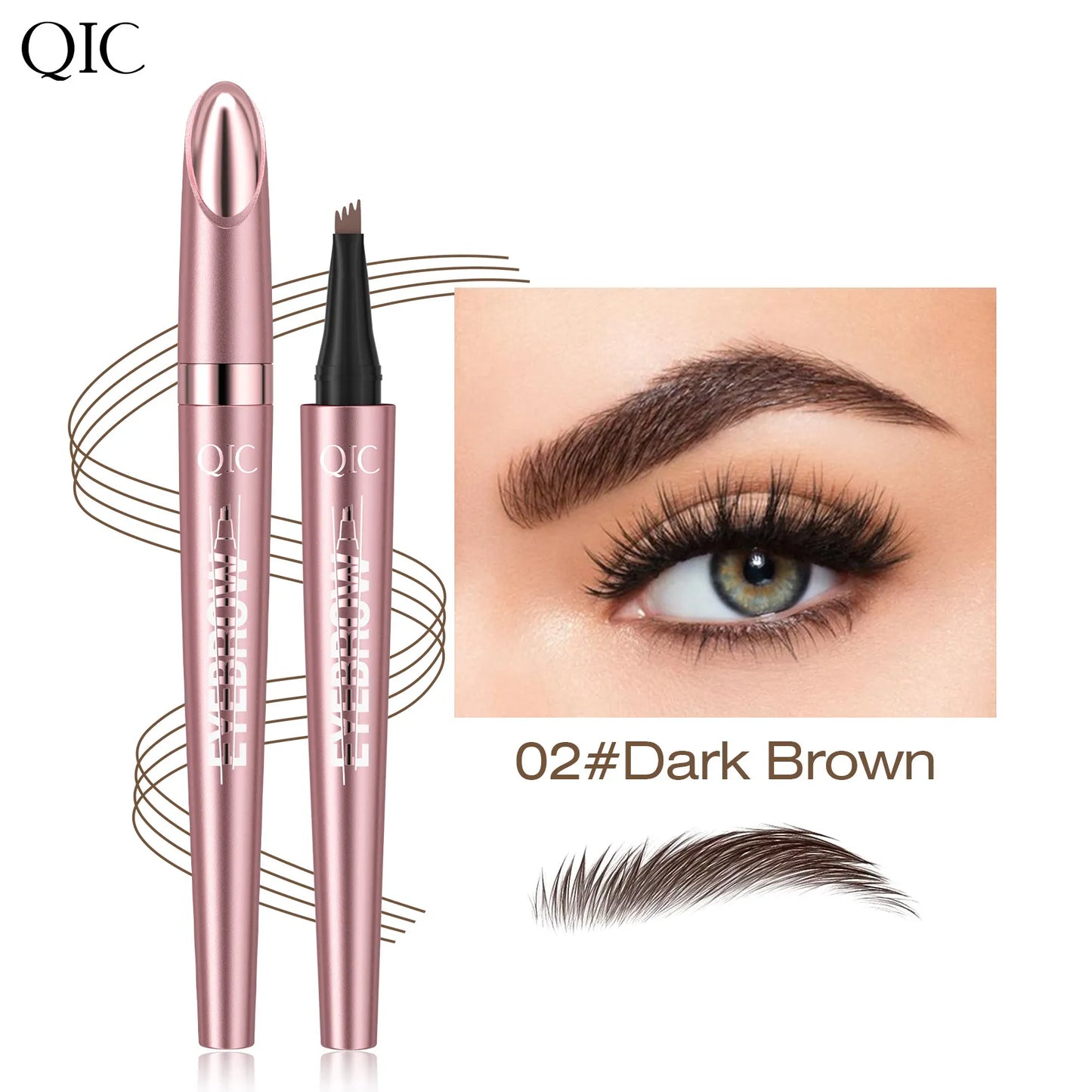 🎁Buy 1 Get 1 Free✨Waterproof Micro-Fork Eyebrow Pencil, Long-Lasting Brow Pen for Natural Hair-Like Strokes