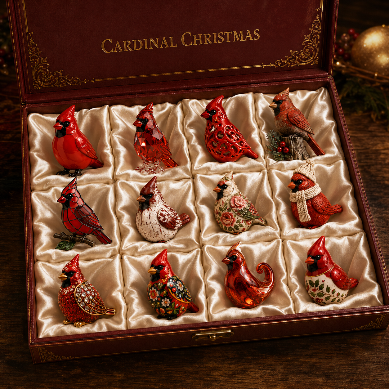 Last 50 pcs⏰ High-quality  model✨Cardinal Christmas 24-Day Countdown Calendar – Limited Anniversary Edition