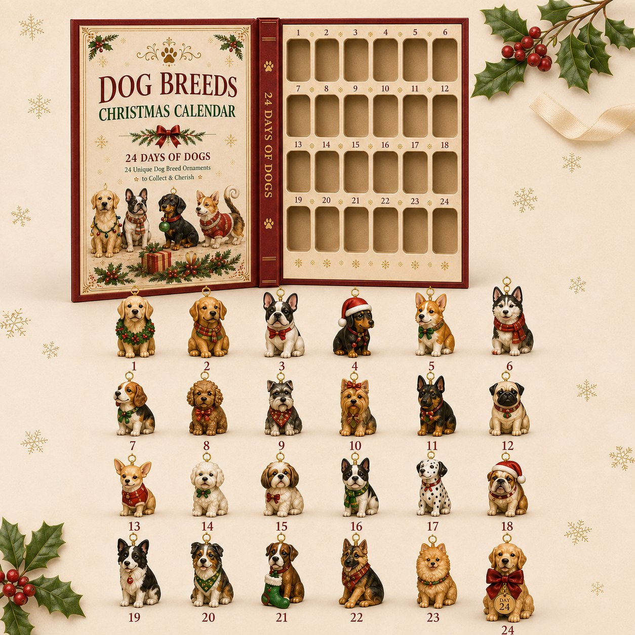 Numbered 24 dogs collection guide