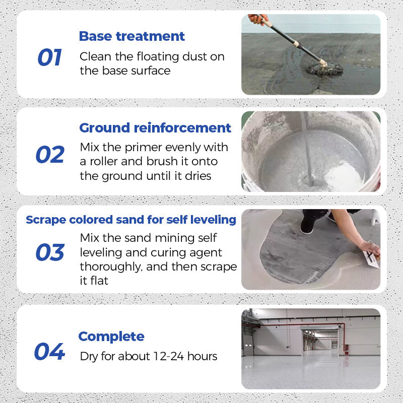 ✨ High-Gloss Self-Leveling Epoxy Floor Coating – Transform Garages, Basements, Courtyard & Workshops