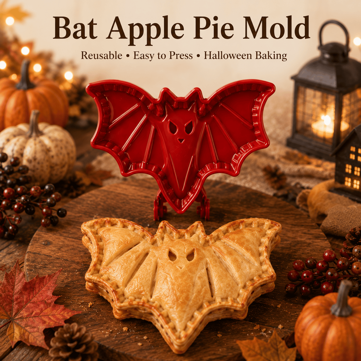 8-Piece Halloween Mini Hand Pie Mold Set