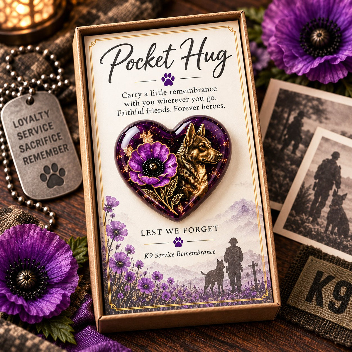 🌺 Pocket Hug™ Remembrance - A Little Keepsake of Love, Honor & Memories