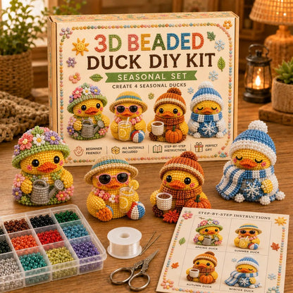 🔥HOT SALE  49% OFF - 🐤✨ 3D Beaded Duck DIY Kit Collection