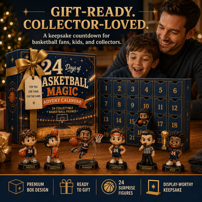 🏀24 Days of Basketball Magic Advent Calendar | 24 Collectible Basketball Figures 🎁