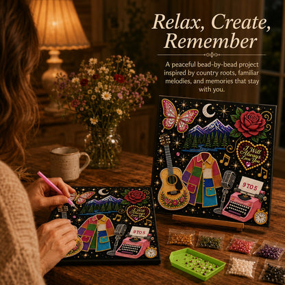 🎁🎤 Premium 3D Pearl Dolly Country Music Tribute Art Kit 💎✨